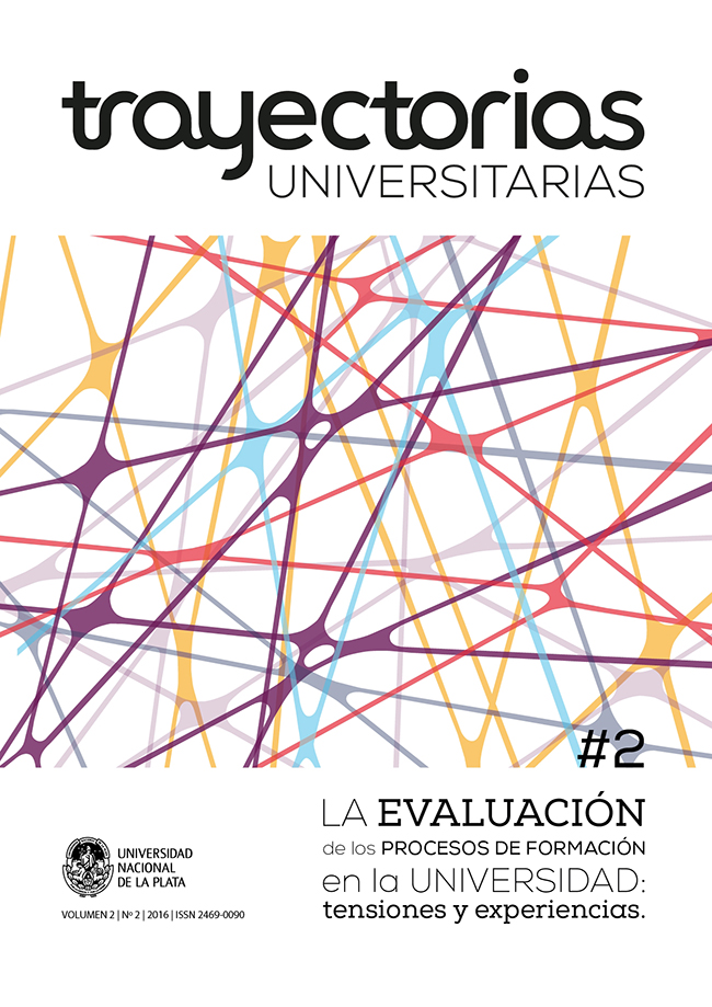 					Ver Vol. 2 Núm. 2 (2016): La Evaluación de los procesos de formación en la Universidad: Tensiones y experiencias
				