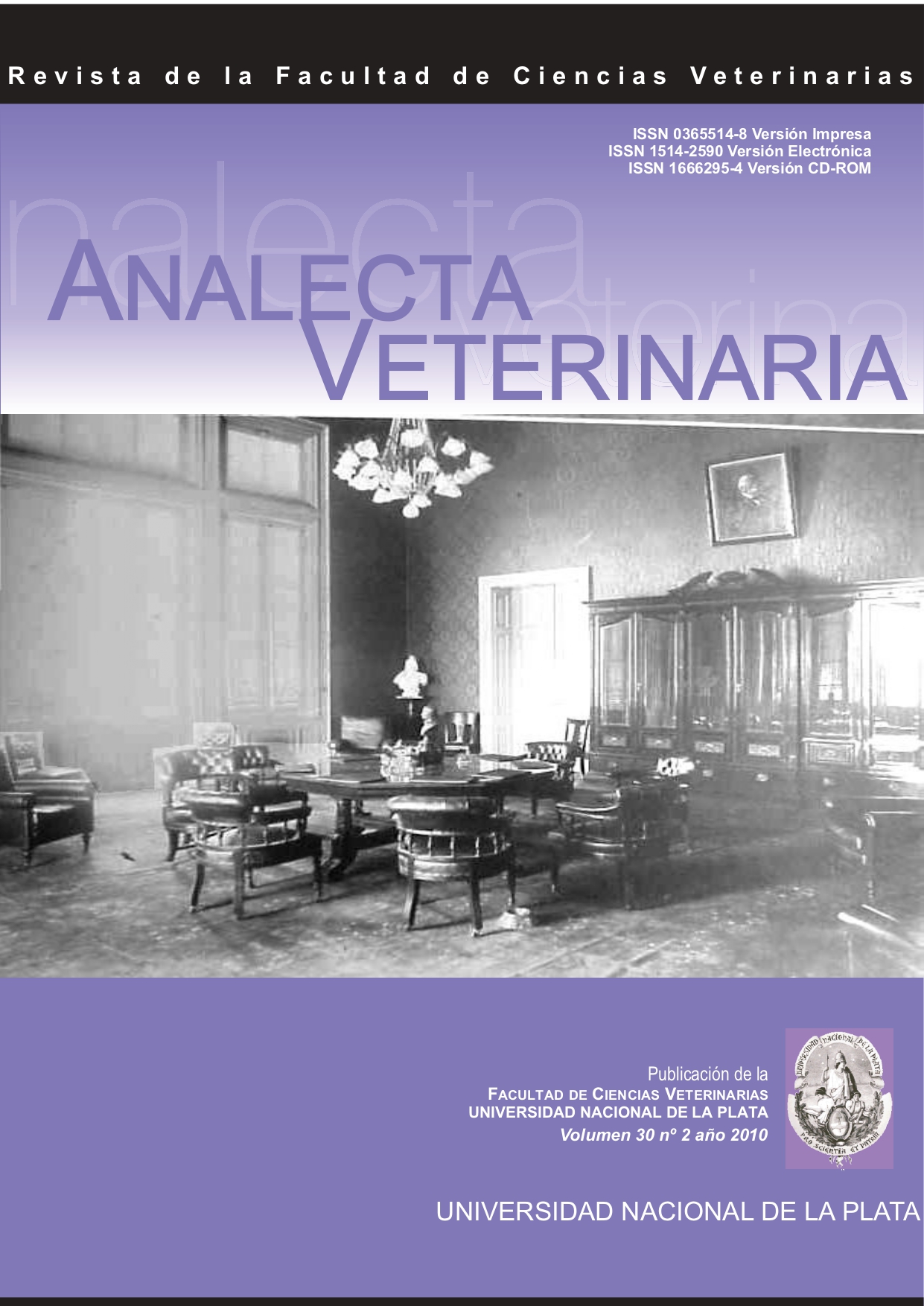 					Ver Vol. 30 Núm. 2 (2010): Analecta Veterinaria
				