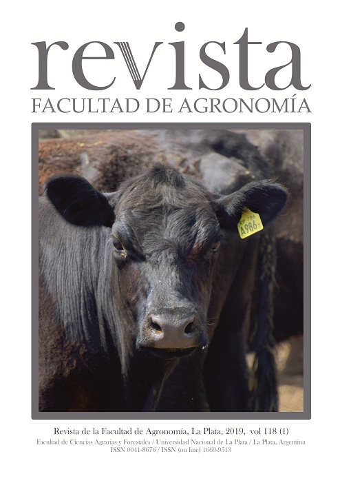 					Ver Vol. 118 Núm. 1 (2019): Revista de la Facultad de Agronomía
				