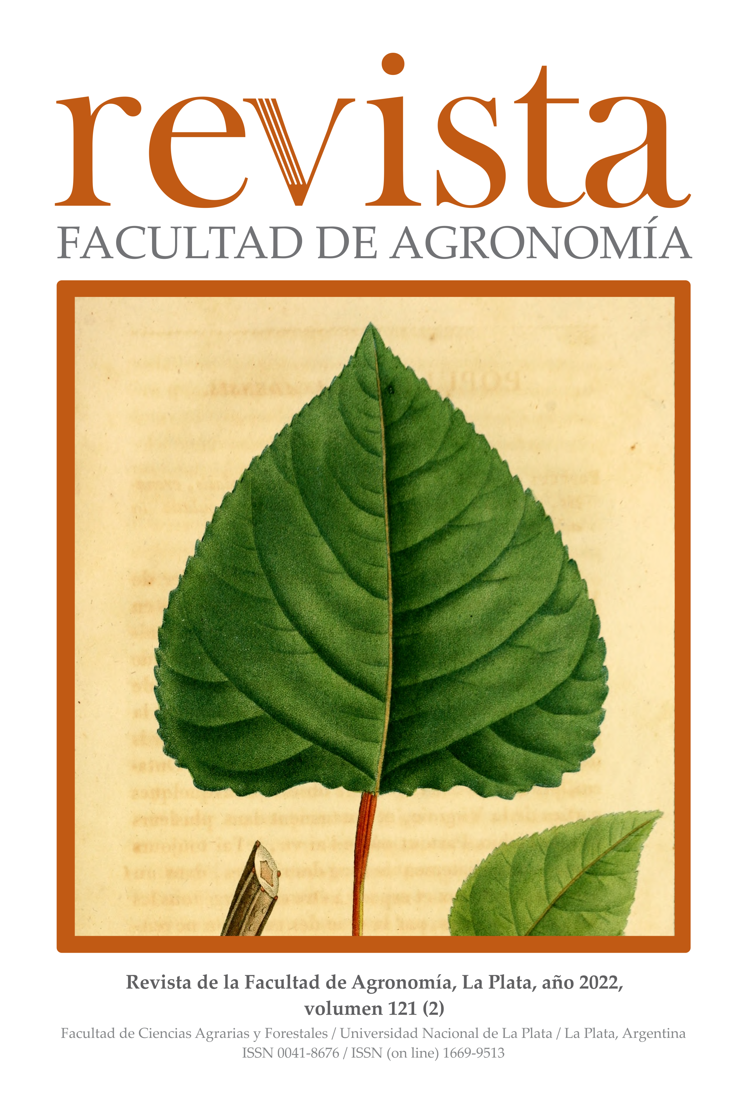 					Ver Vol. 121 Núm. 2 (2022): Revista de la Facultad de Agronomía
				