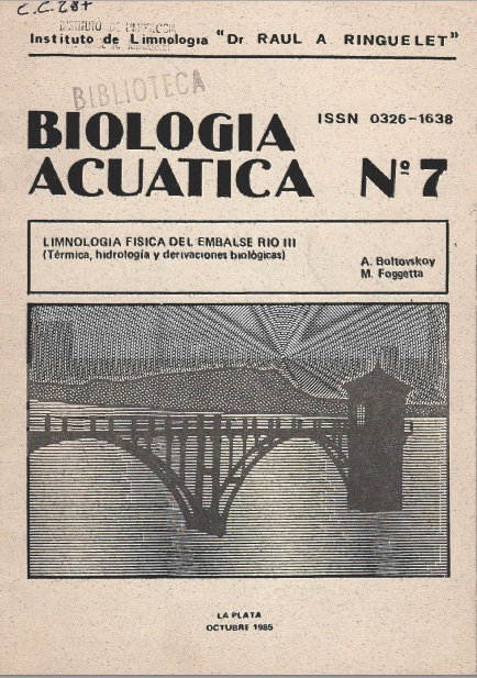 					Ver Núm. 7 (1985): Limnología física del Embalse Río III
				