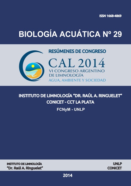 					Ver Núm. 29 (2014): Resúmenes del VI Congreso Argentino de Limnología: Agua, Ambiente y Sociedad (CAL)
				