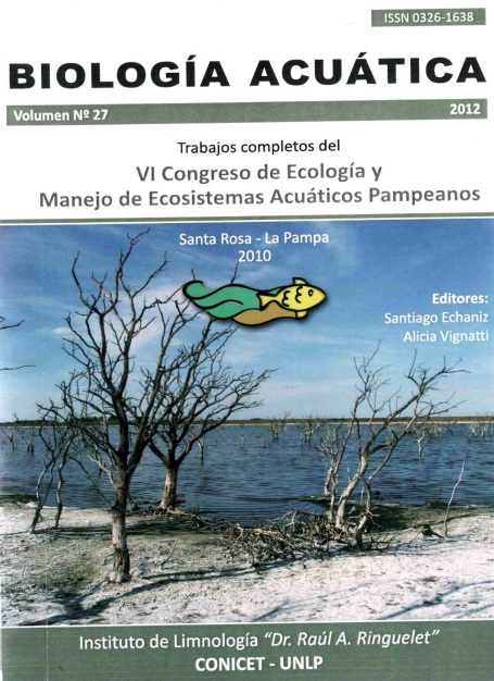 					Ver Núm. 27 (2012): Trabajos completos del VI Congreso de Ecología y Manejo de Ecosistemas Acuáticos Pampeanos (EMEAP)
				
