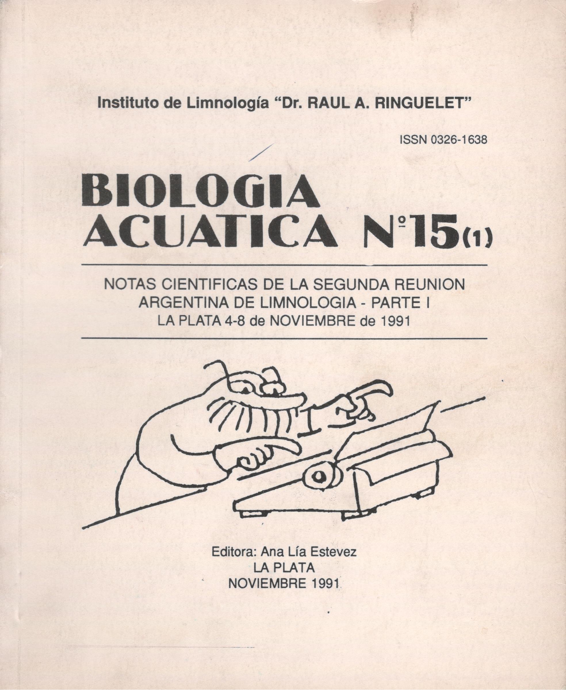 					Ver Núm. 15-1 (1991): Notas científicas de la Segunda Reunión Argentina de Limnología - Parte I
				